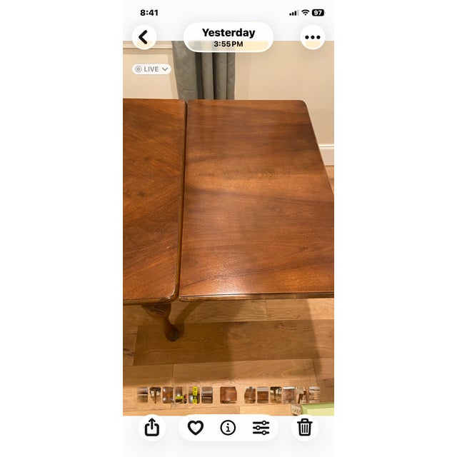 19th Century Queen Anne Dining Table For Sale - Image 9 of 9