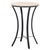 Saxony Travertine Side Table in Beige / Black For Sale In Philadelphia - Image 6 of 8