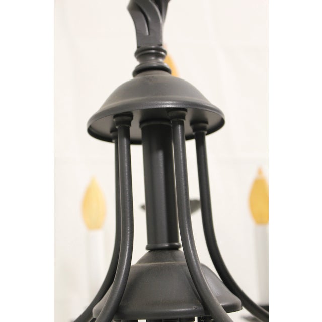 Country Style 15 Arm Lighted Chandelier For Sale - Image 4 of 8