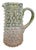 19th Century Glass Pitcher with White For Sale