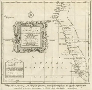 Dutch Antique Map of the West Coast of Africa, 1747