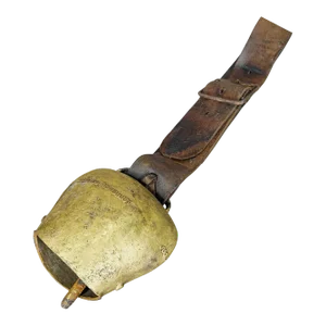 Large Handforged Cattle Bell Made in Switzerland Ca. 1900s