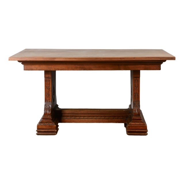 Art Deco Table with Wood Extensions For Sale