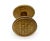 Traditional Antique Basket Weave Dummy Door Knob With Matching Rosette For Sale - Image 3 of 6
