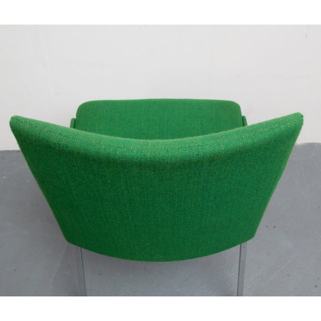 Green Dispo 8 Grass Green Hopsak & Chrome Chair from Mauser, 1960s For Sale - Image 8 of 10