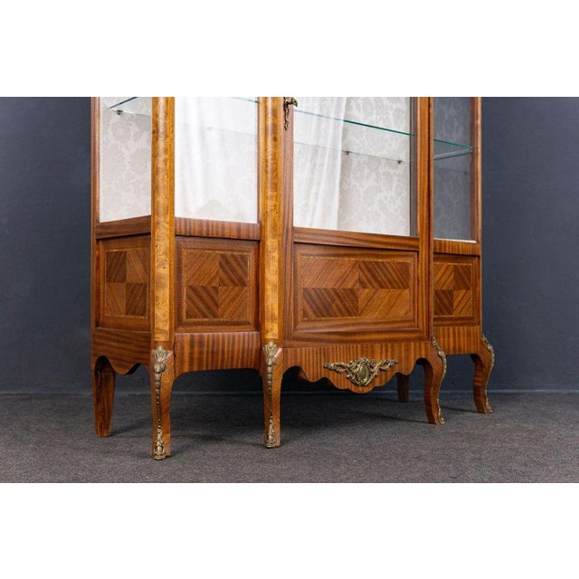 Mid-Century Baroque Style Showcase Cupboard For Sale - Image 9 of 16
