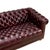 Vintage 1970s Tufted English Chesterfield Style Burgundy Leather Sofa 76" For Sale - Image 12 of 18