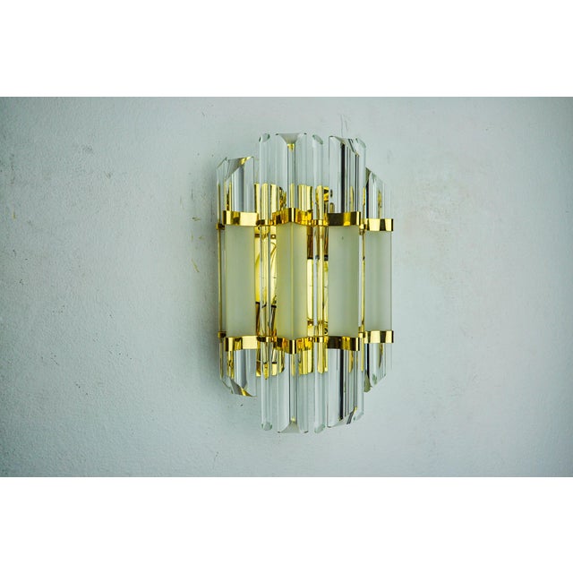 Hollywood Regency Vintage Italian Wall Lamp from Venini, 1970 For Sale - Image 3 of 8