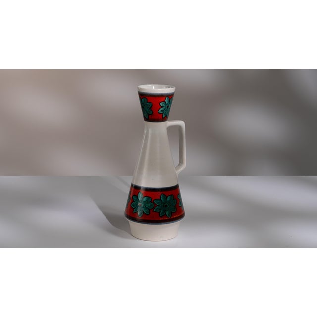 Mid 20th Century Germany White Ceramic Jar For Sale In Greensboro - Image 6 of 15