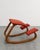 Mid-Century Modern Mid Century Modern Westnofa Balans Variable Kneeling Chair – Original Norwegian Ergonomic Bentwood Chair in Red Upholstery For Sale - Image 3 of 8