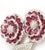 18kt White Gold Ruby & Diamond Brooch Ca 1950 For Sale - Image 11 of 11