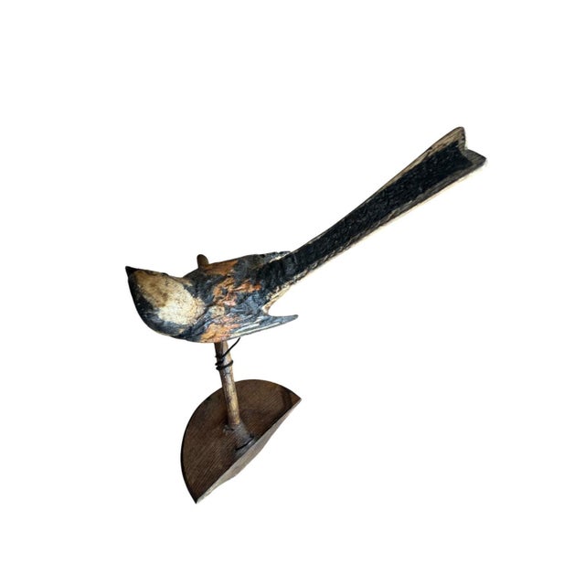 Folk Art Austrian Folk Art Carved Wood Wren #99, 1930s For Sale - Image 3 of 5