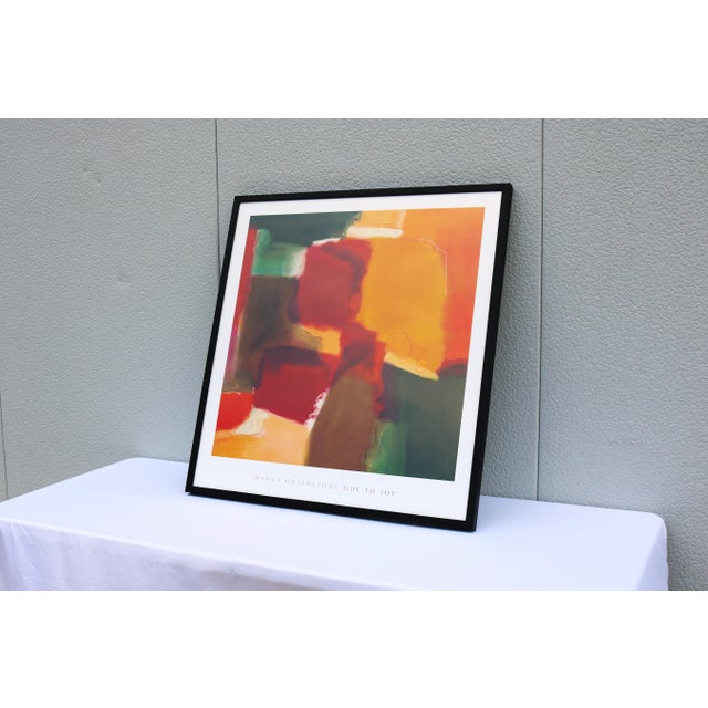 2000 - 2009 Nancy Ortenstone Ode to Joy Abstract Expressionism Artwork Print, Framed For Sale - Image 5 of 13