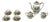 7 Pc. Set Tea Pot Sugar Bowl Cups Saucers Porcelain Antique Japanese Kutani Eggshell Porcelain Lithophane Geisha - 11 pcs For Sale