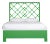 Darien Bed Queen - Bright Green For Sale