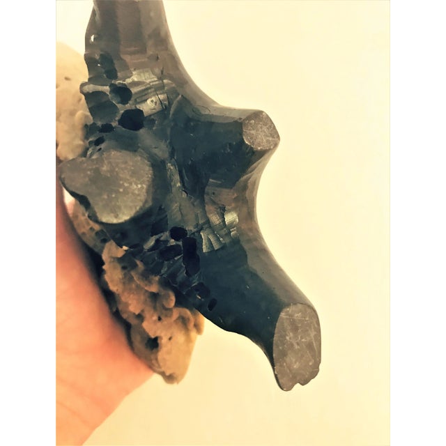 Vintage Carved Chinese Soapstone Incense Burner With Three Foo Dogs For Sale - Image 12 of 13