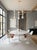 Bourgeois Boheme Atelier Organic Modern Plaster of Paris Geometric Chandelier, Villette Chandelier For Sale - Image 4 of 13