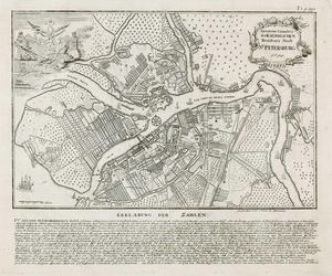 18th Century Town Plan of St Petersburg