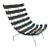 Early 21st Century Costela Style Lounge Black Chair For Sale