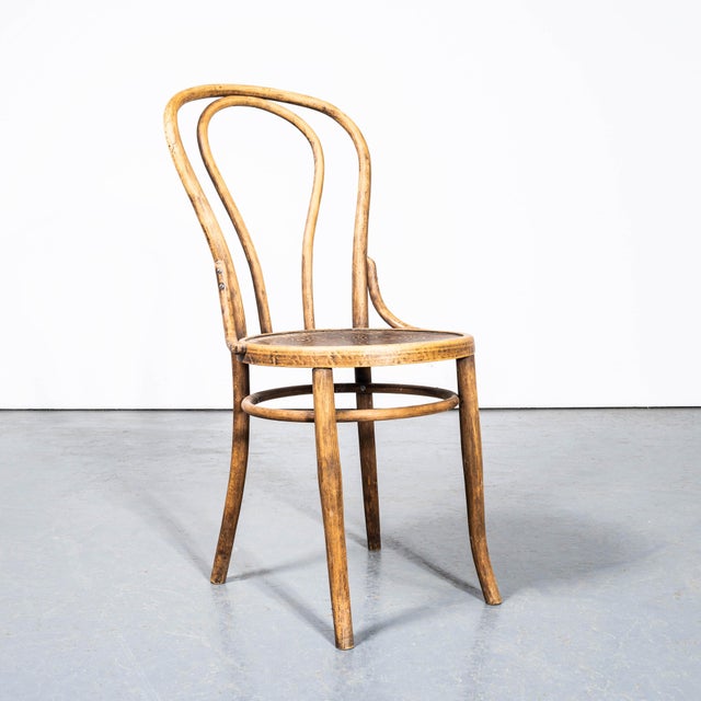 1950s Vintage Hoopback Bentwood Dining Chairs, 1950s, Set of 4 For Sale - Image 5 of 7