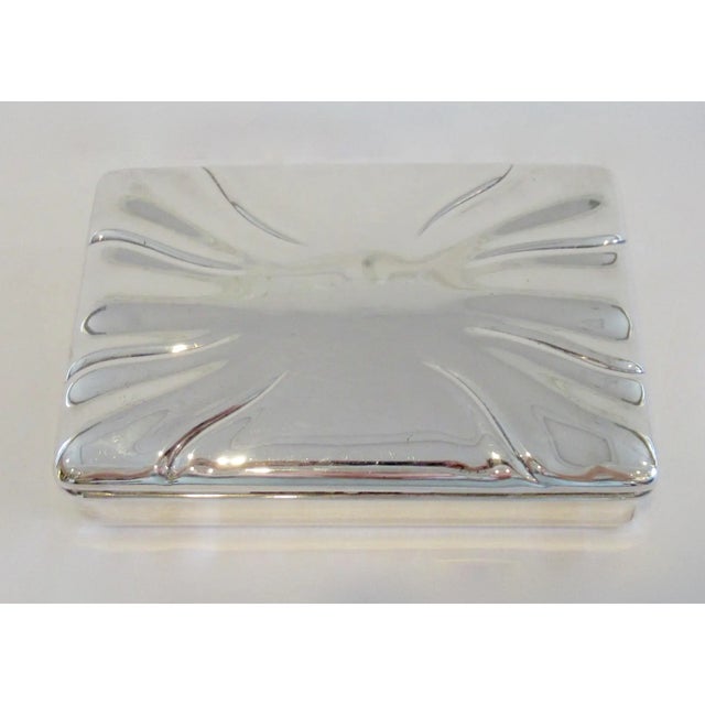 1920s C.1920's Signed Jakob Grimminger Art Deco Era Sterling Silver Lidded Keepsake Box For Sale - Image 5 of 15