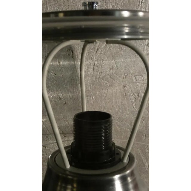 Table Lamp with Transparent Lampshade, 1980s For Sale - Image 4 of 9