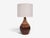 1960s Mid-Century Modern Gordon & Jane Martz, Large Table Lamp, Brown Glazed Ceramic For Sale - Image 4 of 12