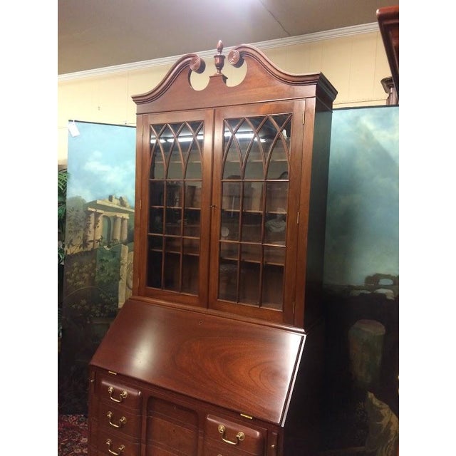 Traditional Mahogany Secretary Desk, Biggs Furniture For Sale - Image 3 of 18