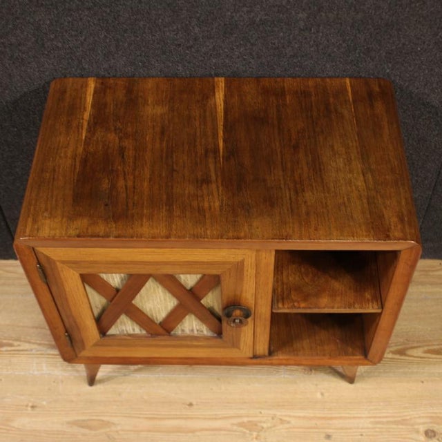 Wood Vintage Italian Nightstand, 1950 For Sale - Image 7 of 13