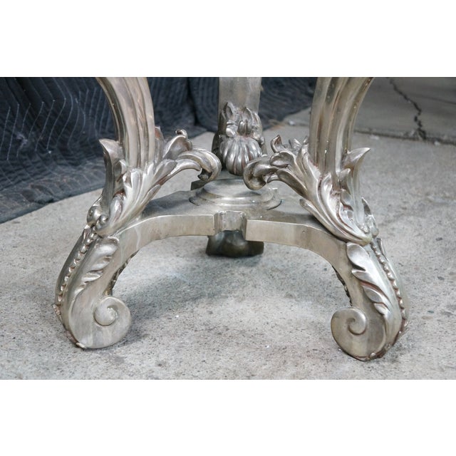 Late 20th Century Royal Bronze Studio Neoclassical Greek God Marble Pedestal Table Plant Stand 33" For Sale - Image 17 of 18