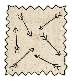 Schumacher X Charlap Hyman & Herrero Flechas Rug in Natural & Black