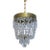 Vintage Brass Basket Chandelier For Sale