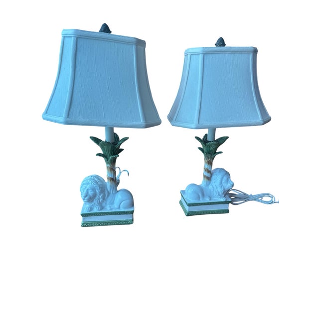 Ceramic talian Palm beach regency lion Palm tree