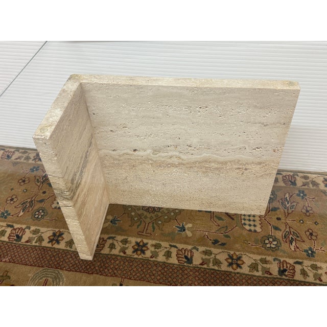 Post Modern Travertine Coffee Table For Sale - Image 9 of 12