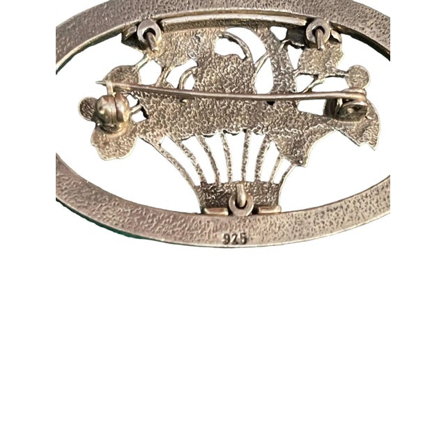 Vintage Silver Brooch, 1960s For Sale - Image 6 of 9