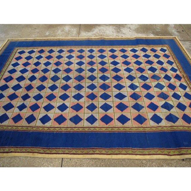 Textile Galerie Shabab Collection Mid-20th Century Handmade Art Deco Style Accent Rug For Sale - Image 7 of 10