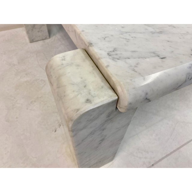 Italian Coffee Table in Carrara Marble from Skipper, 1970s For Sale - Image 6 of 14