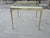 Mastercraft Mastercraft Brass Hoofed Dining / Center Table With Glass Top | Hollywood Regency | 34" Square For Sale - Image 4 of 9