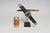 Early 20th Century Vintage Folk Art Hand-Carved and Painted Wooden Airplane For Sale - Image 10 of 18