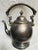 This beautiful rare teapot is from around 1880. It is silver plated brass that has an ornate goose neck and ornate handle....