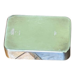 1970s Silver Trinket Box “Wellington Hotel” Mappin & Webb For Sale