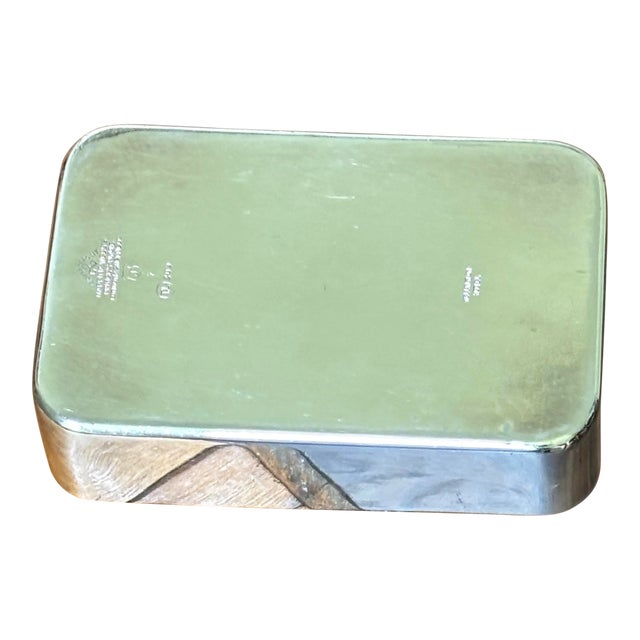 1970s Silver Trinket Box “Wellington Hotel” Mappin & Webb For Sale