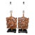 Mid 20th Century Wood Carved Lamps - Depicting Leaves - a Pair For Sale