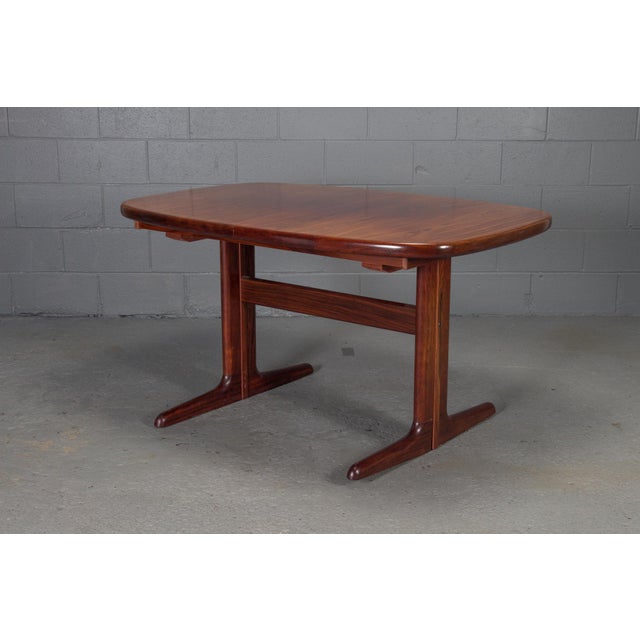 Dyrlund Modern Hidden Leaf Rosewood Dining Table Chairish