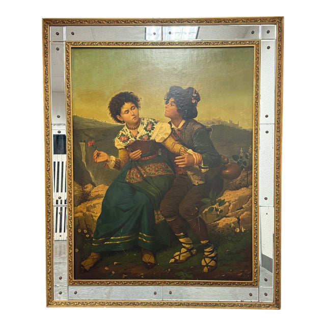 Circa 1875 Filippo Indoni “On the Road to the Market" For Sale