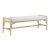 Currey & Company Olisa Natural Bench, Rowann Pearl For Sale