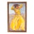 Figure Painting of a Girl in Yellow on a Soutwestern Mesa Landscape For Sale