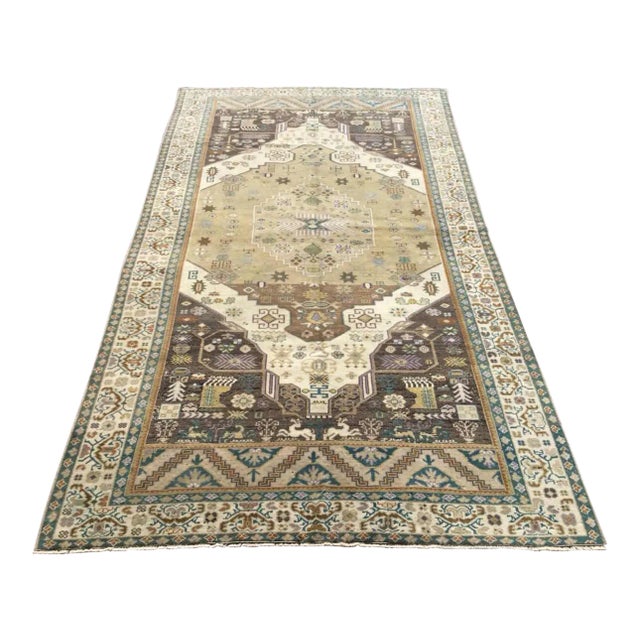 Handmade Turkish Area Rug - 67" X 120" For Sale