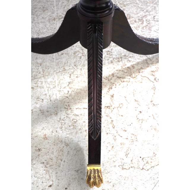 Stickley Flame Mahogany Double Pedestal Dining Table For Sale - Image 16 of 18