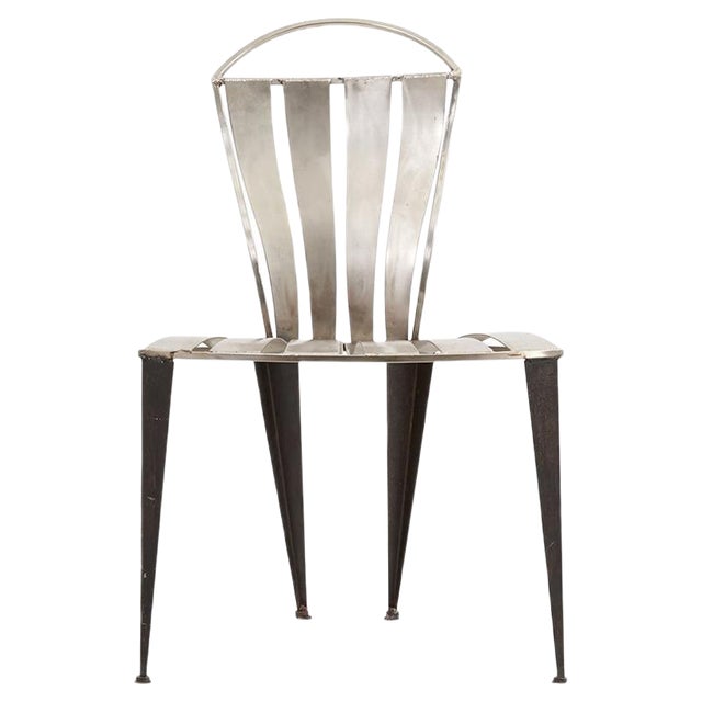 Steel Prototype Chair by Tom Dixon, 1989 For Sale